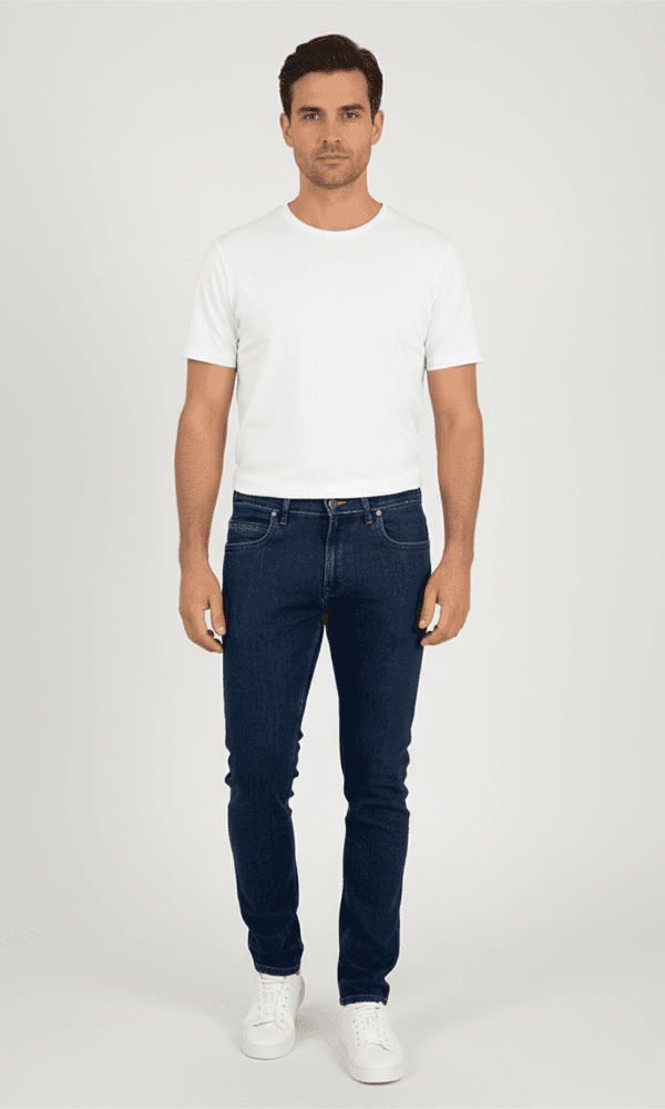 Muške indigo farmerice Muške indigo farmerice slika sa prednje strane