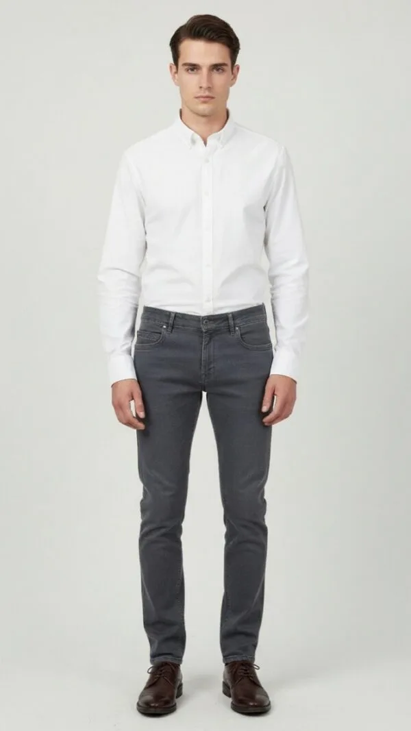 Muske sive farmerke regualr fit Sive farmerice regular fit