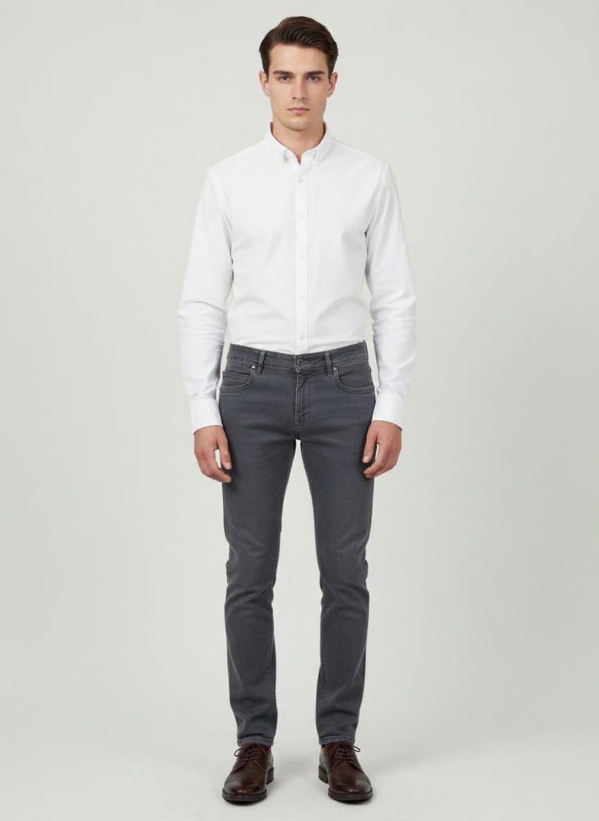 Muske sive farmerke regualr fit Sive farmerice regular fit