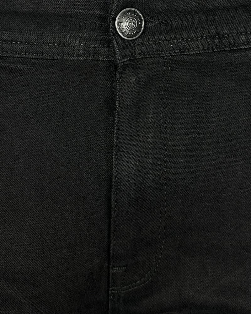 Prednja strana farmerica crnih