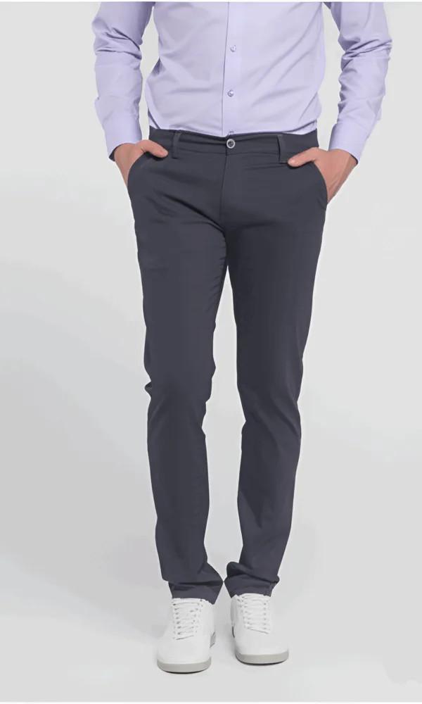 Sive (130) Muške pantalone od kepera - Premium Slim Fit | Elit