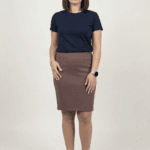 Elegantna bordo suknja