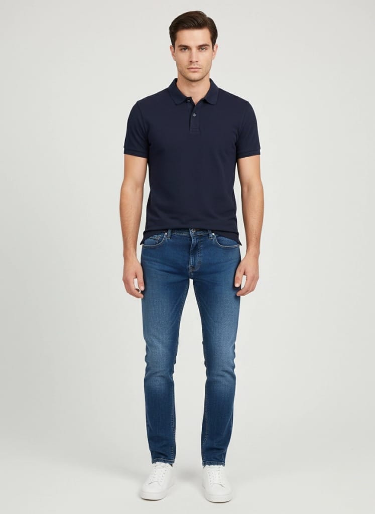 Muške slim fit farmerice plave boje - Elit Denim