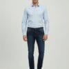 Muške slim fit farmerice od tamnog teksasa