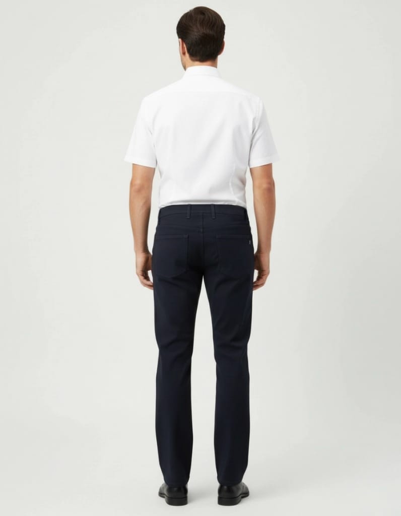 Muske regular fit pantalone u teget boji