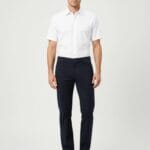 Muske regular fit pantalone u teget boji