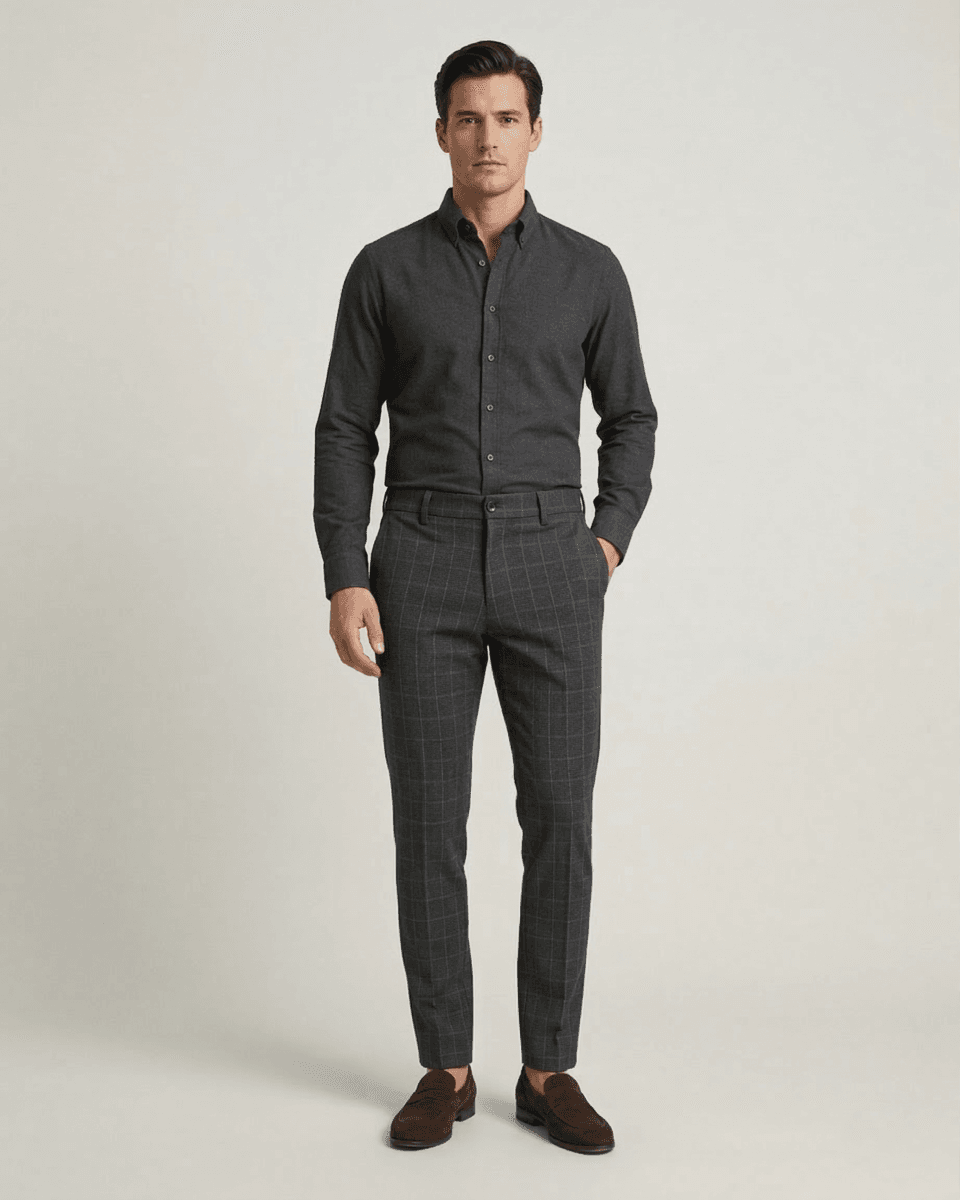 Karirane muške pantalone