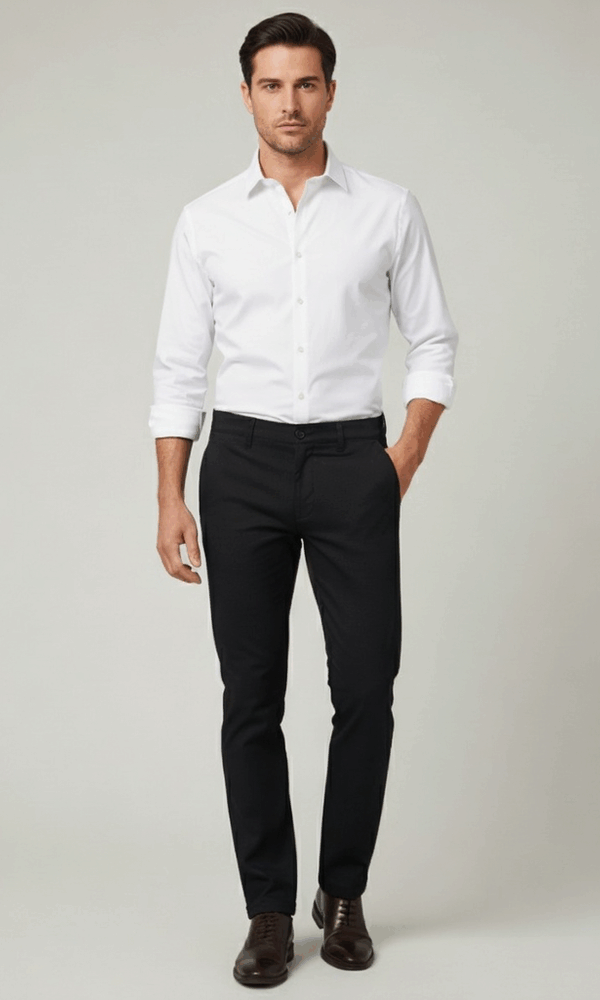 Elegantne muške pantalone sa teksturom | Regular Fit
