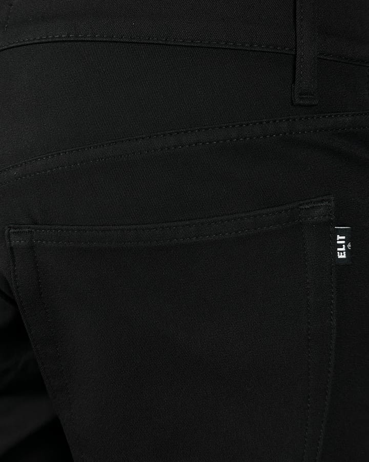 Deblje pantalone-široka nogavica Crne pantalone sa širokom nogavicom slika džepa