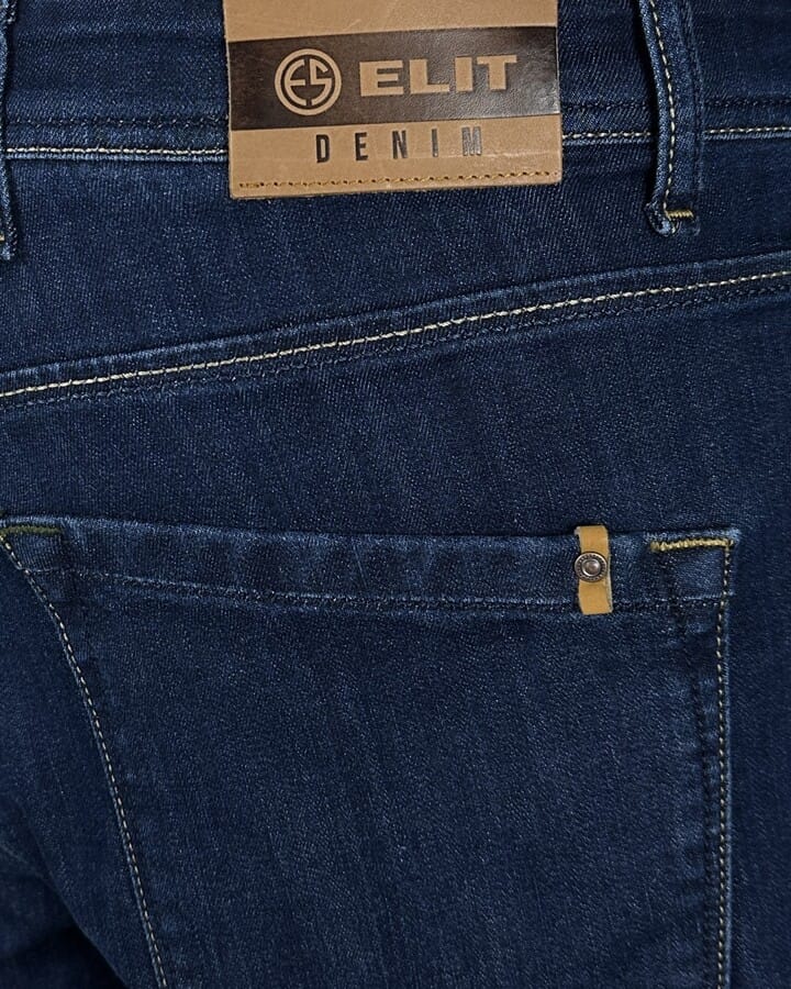 Tamni teksas muške farmerke slim fit Tamni teksas muške farmerke slika džepa