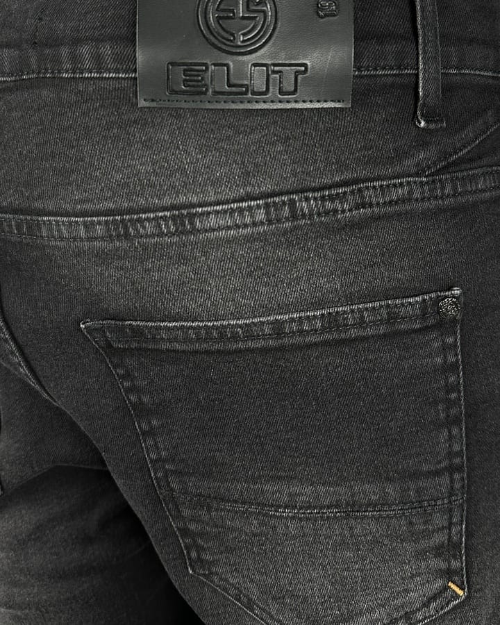 Muške crne farmerke Muške crne farmerice slika džepa u krupnom planu