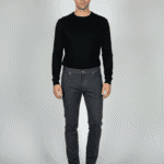 Muške termo pantalone za zimu, slika modela sa prednje strane