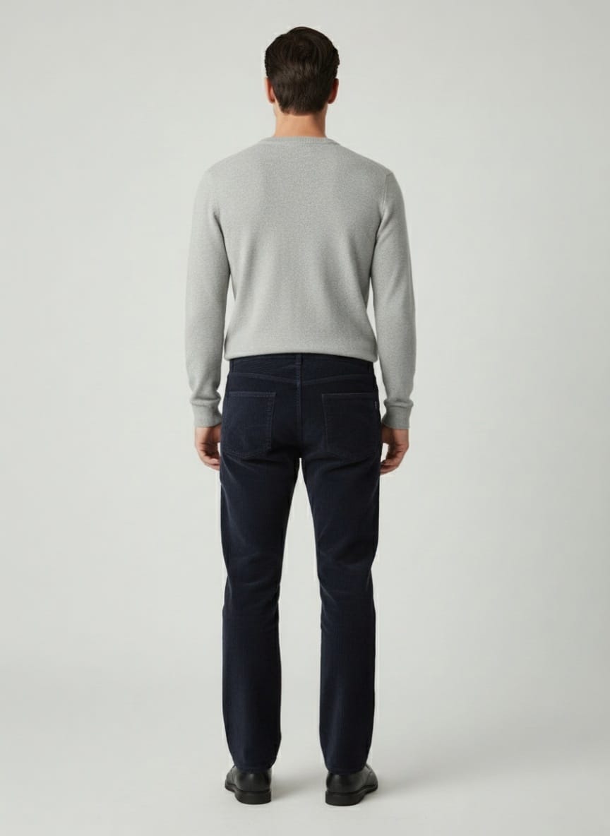 Muške pantalone od somota Muške pantalone od somota, slika od pozadi