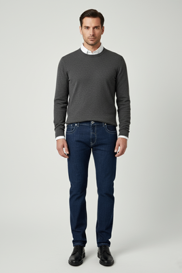 Regular fit muške farmerke Regular fit muške farmerke, sa malo elastina, slika na muškom modelu