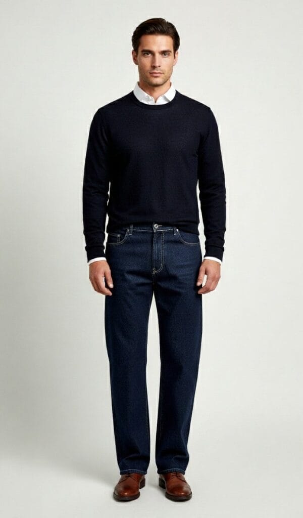 Muške klasične farmerice Muške klasične farmerice, slika na modelu