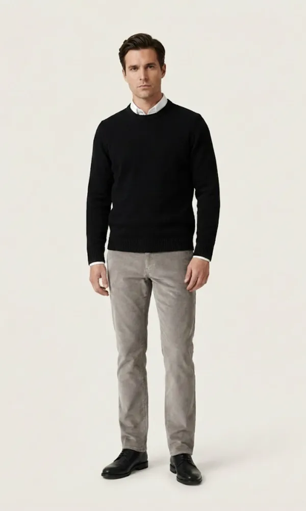 Elegantne muške pantalone od sitnog somota