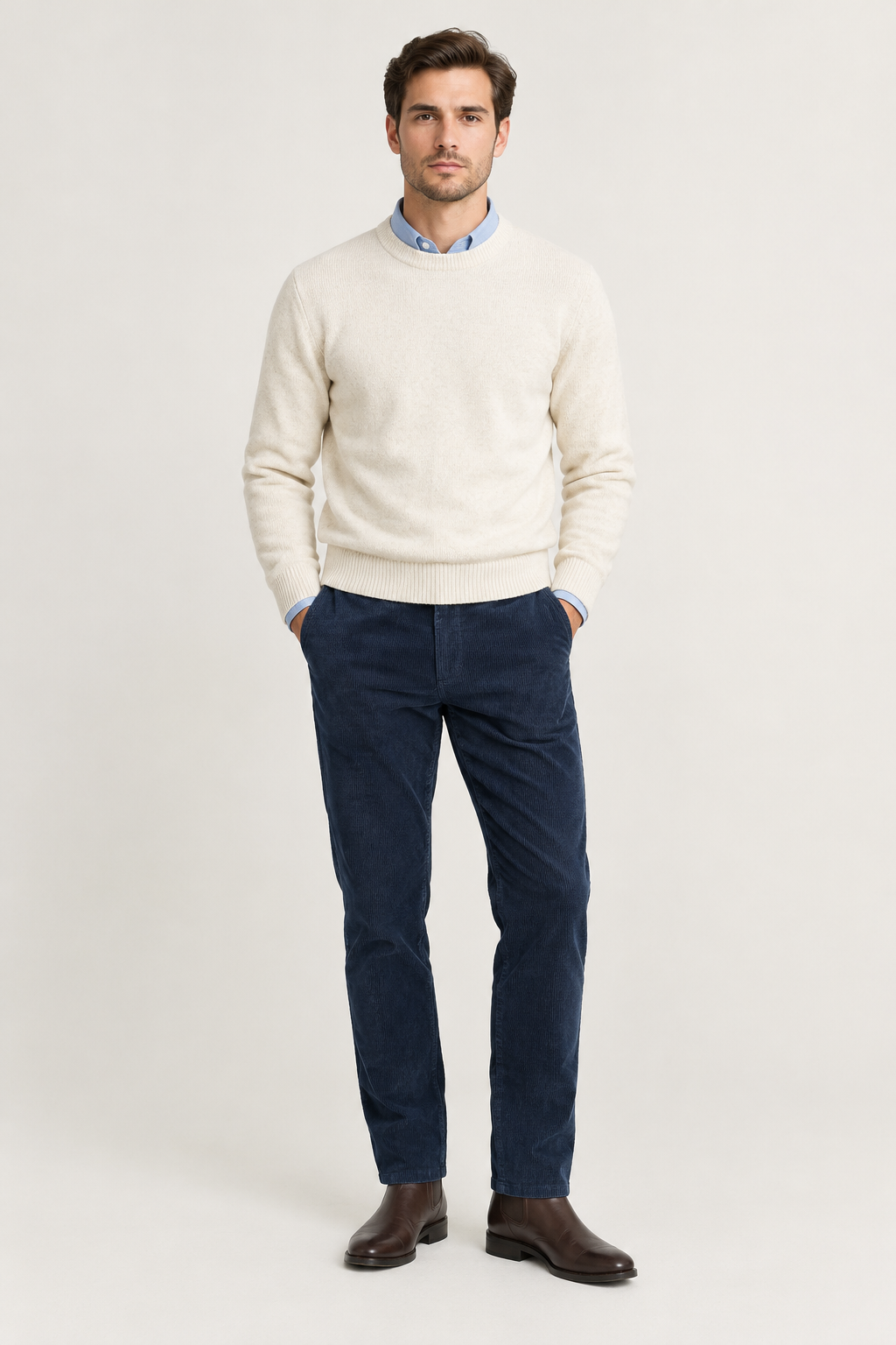 Elegantne pantalone od somota (1) Elegantne muške pantalone od somota — Muške pantalone